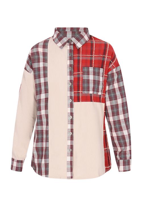 usha BLUE LABEL Overgangsjakke  beige / brun / rød