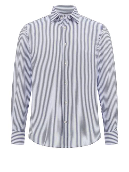 Boggi Milano Skjorte  røgblå / hvid