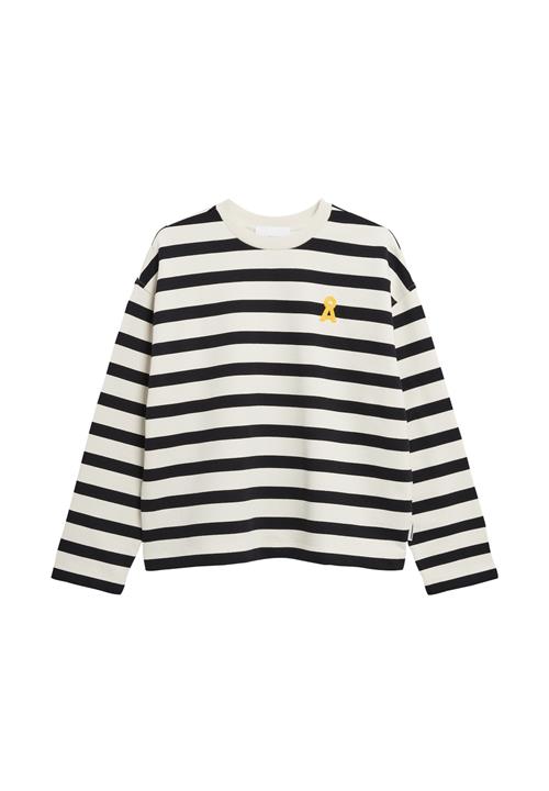 ARMEDANGELS Sweatshirt 'FRANKAA'  sort / hvid