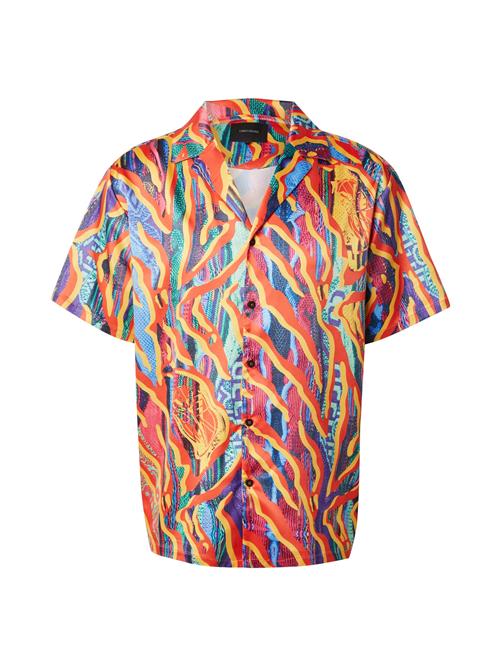 Carlo Colucci Skjorte  navy / lyseblå / orange / rød