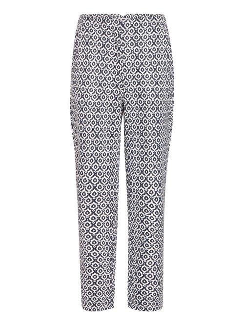 ICHI Bukser 'IHKate'  mørkeblå / uldhvid