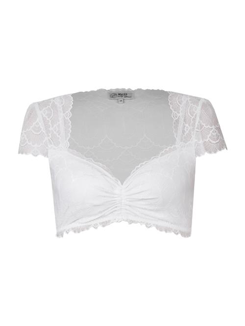 MARJO Dirdnl-bluse 'Adelsdorf'  hvid