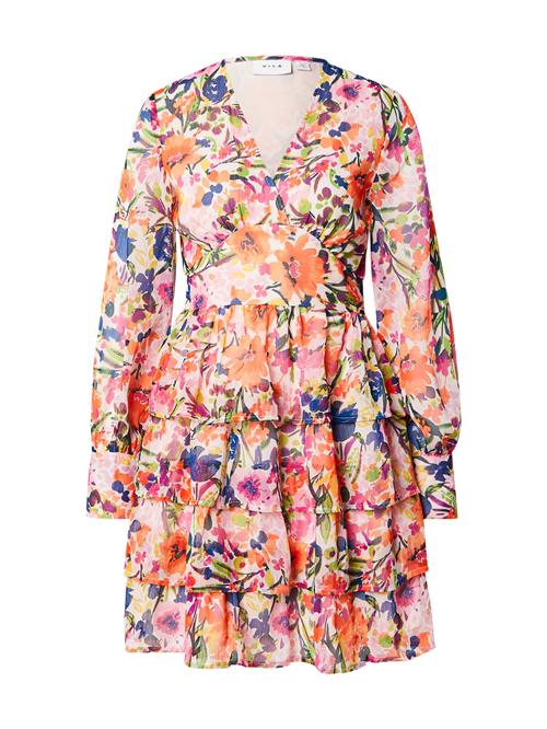 VILA Kjole 'VIMICHA'  blå / grøn / hummer / gammelrosa