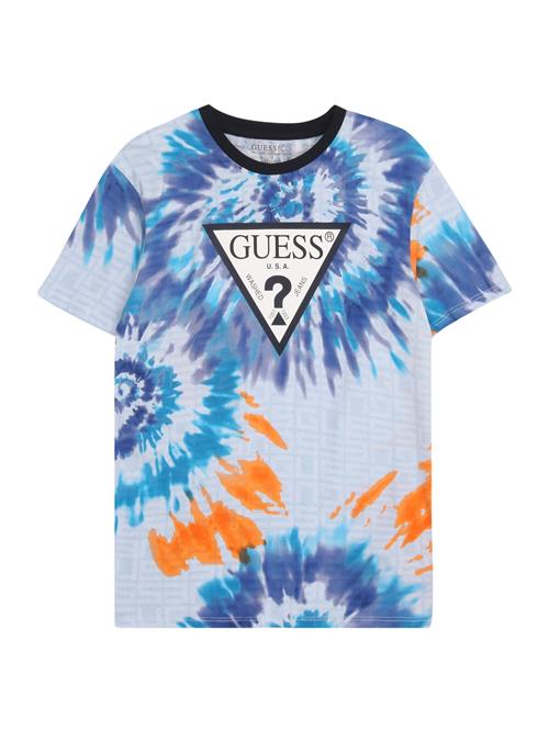 GUESS Shirts  blå / lyseblå / orange