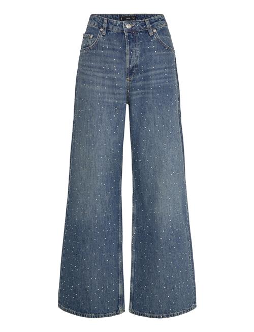 Mango | Wide Leg Jeans With Rhinestones | 38
