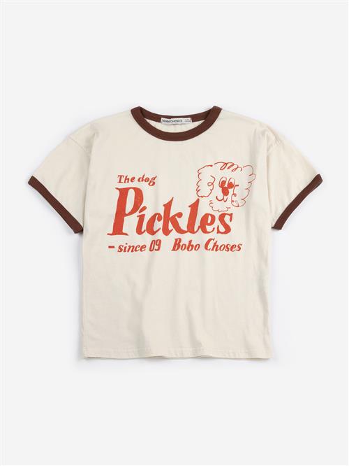 Bobo Choses Pickles The Dog T-shirt Offwhite  Offwhite 4-5 Y  Hvid  4-5 år  mand