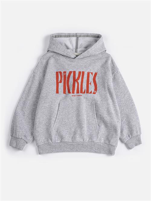 Bobo Choses Spicy Pickles Hættetrøje Heather Grey  Heather Grey 4-5 Y  Grå  4-5 år  mand