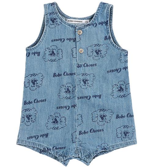 Bobo Choses Buksedragt - Denim - Pickle The Dog - Light Blue