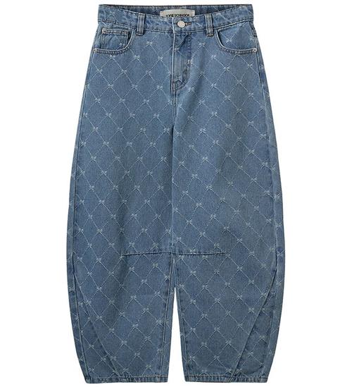 Sofie Schnoor Jeans - Tomar - Denim Blue m. Harlequinmønster