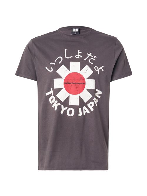 AMPLIFIED Bluser & t-shirts 'Tokyo'  mørkegrå / rød / hvid