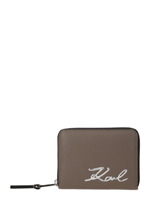 Karl Lagerfeld Tegnebog  taupe / sølv