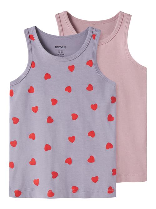 NAME IT 2-Pak Tank Top Lavender Hearts
