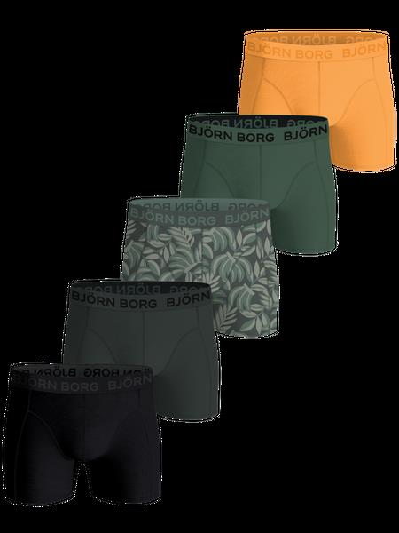 Björn Borg Cotton Stretch Boxers 5-pack Sort, XS