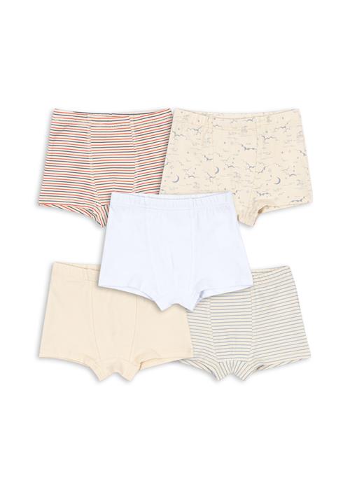 Konges Sløjd GOTS Basic 5-pak Boxershorts Multi  Multi 5-6 Y    5-6 år  mand