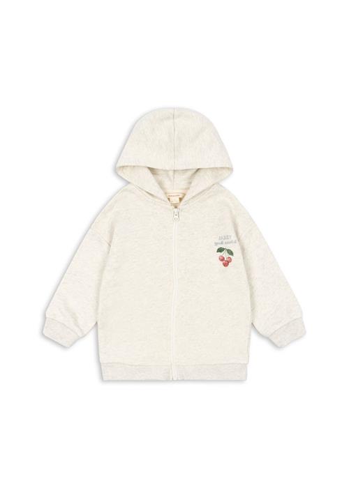 Konges Sløjd Loupy Sweatshirt Med Lynlås Off White Melange  Off White Melange 2 Y    2 år  kvinde