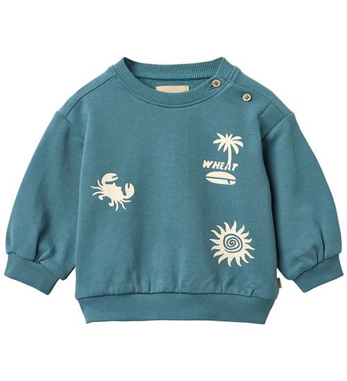 Wheat Sweatshirt - Elliot - Blue Teal