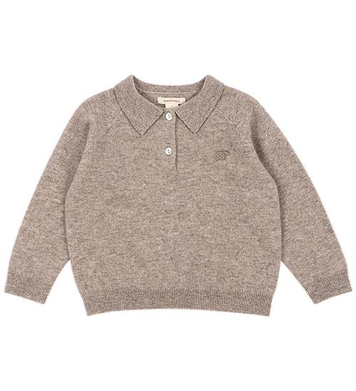 Konges Sløjd Polobluse - Uld - Basi - Oatmeal Melange