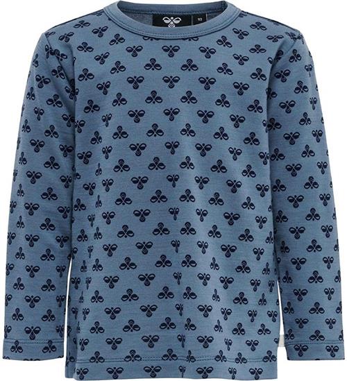 Hummel Bluse - hmlVilmo - Uld - Blå m. Logo