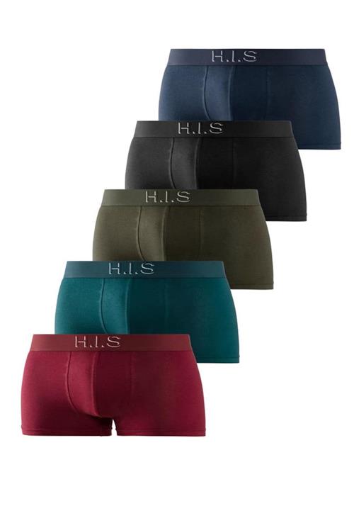 H.I.S Boksershorts  blå / khaki / petroleum / rød / sort