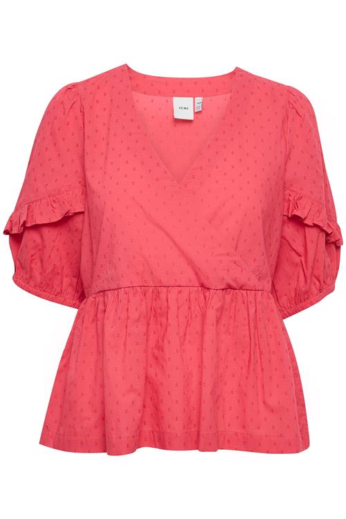 ICHI Bluse 'Folona'  rød