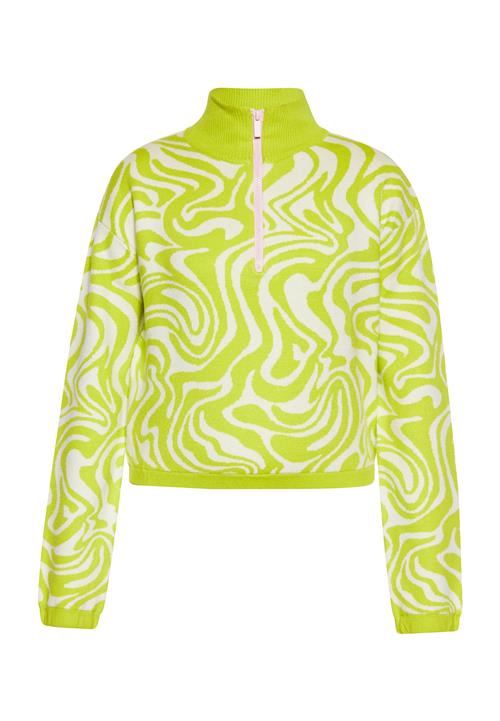 swirly Pullover  æble / naturhvid