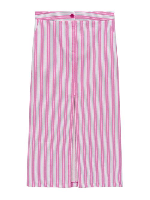 MANGO Nederdel  lyseblå / pink / hvid