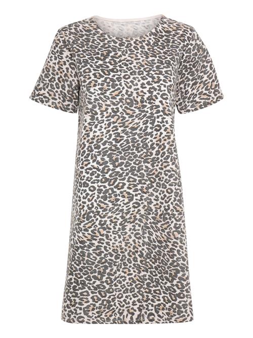 ICHI Kjole 'Jilla'  lysebeige / grå / hvid