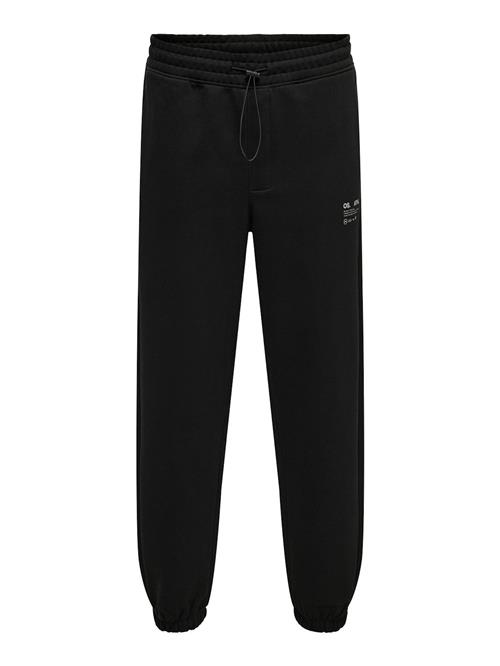 Only & Sons Bukser 'Engel Rlx'  lysegrå / sort