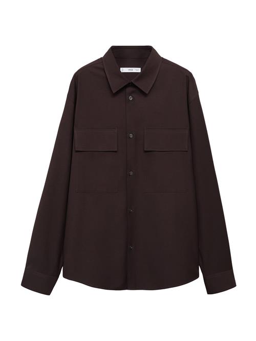 MANGO MAN Skjorte 'Sergi'  mørkebrun