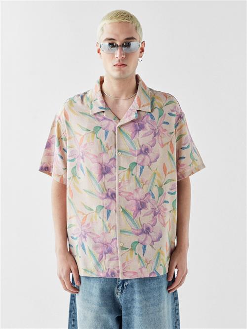 VAMOS CLO Skjorte  beige / blandingsfarvet