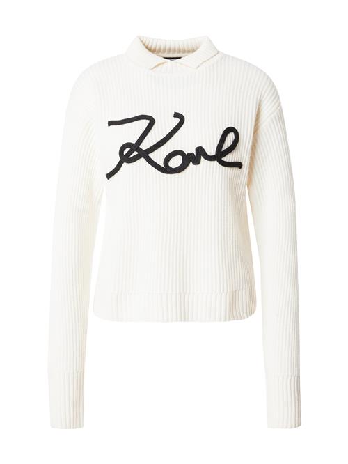 Karl Lagerfeld Pullover  sort / uldhvid