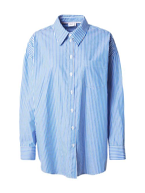 NÜMPH Bluse 'Hailey'  blå / hvid