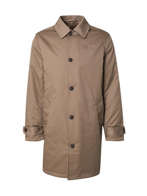 INDICODE JEANS Overgangsfrakke 'Rupert'  brun / sort