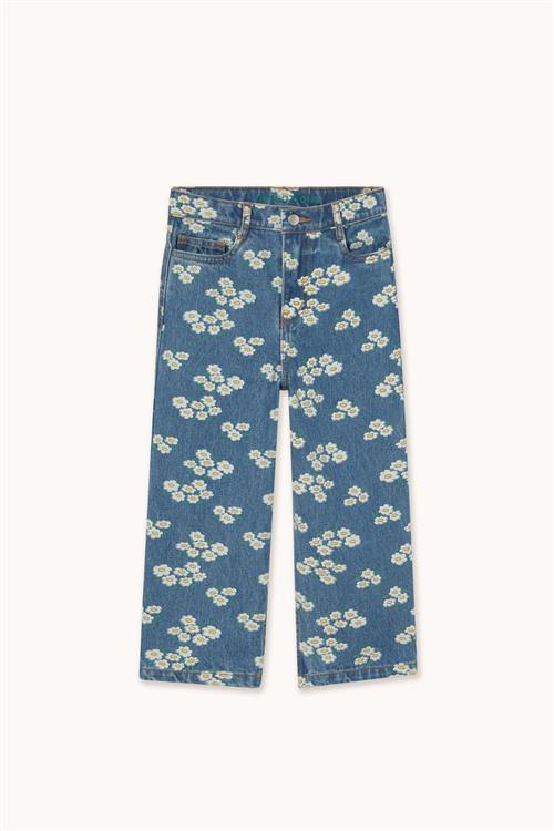 Se Tinycottons Blossoms Jeans Medium Wash Denim  Medium Wash Denim 10 Y  Blå  10 år  kvinde hos Babyshop