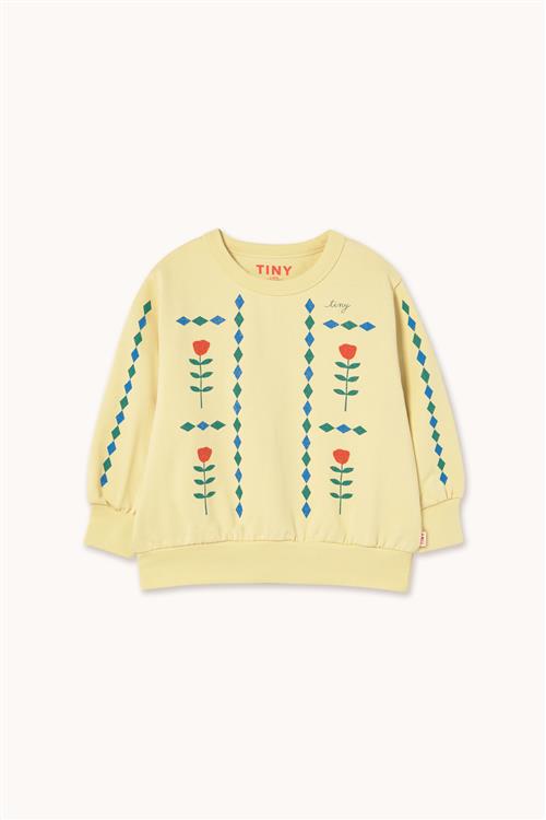 Tinycottons Diamonds Graphic Sweatshirt Dusty Yellow  Dusty Yellow 10 Y  Gul  10 år  kvinde