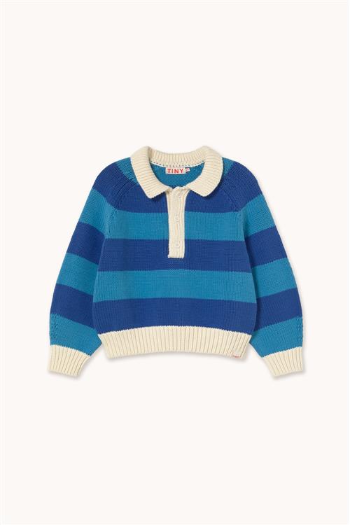 Tinycottons Stripes Sweater Ultramarine  Ultramarine 10 Y  Blå  10 år  mand