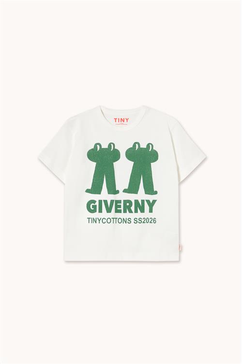 Tinycottons Frog & Frog Graphic T-shirt Off-white  Off-White 2 Y  Hvid  2 år  mand