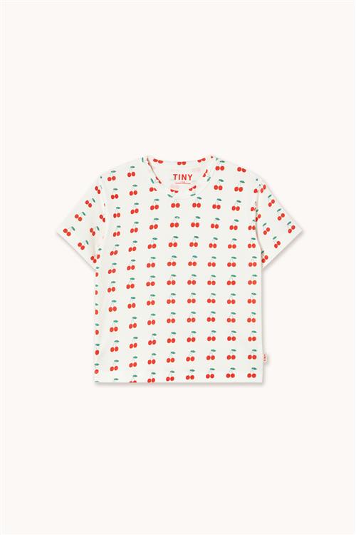 Tinycottons Cherries Strikket T-shirt Off-white  Off-White 2 Y  Hvid  2 år  kvinde
