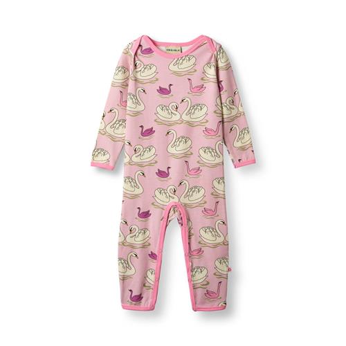 Småfolk Ulm Langærmet Onesie Blush Cream  Blush Cream 68 cm  Lyserød  68 cm  kvinde
