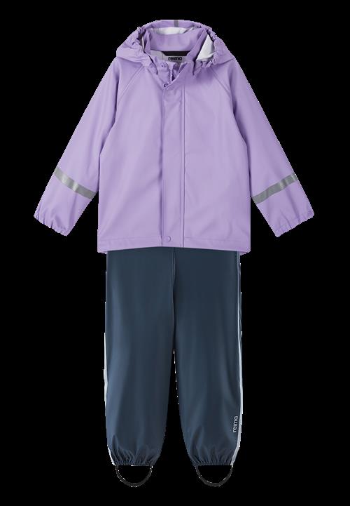 Reima Tihku Regn-outfit Blooming Lilac  Blooming Lilac-104 cm  Lilla  104 cm  unisex