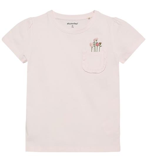 Minymo T-shirt - Delicacy m. Blomster