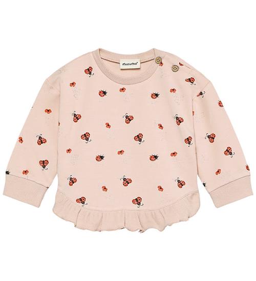 Minymo Sweatshirt - Peach Whip m. Mariehøns