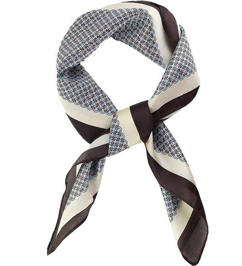 By Stær Tørklæde - Callie - Blå/Sort