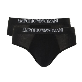 Emporio Armani Armani Endurance Briefs 2P Sort bomuld X-Large Herre