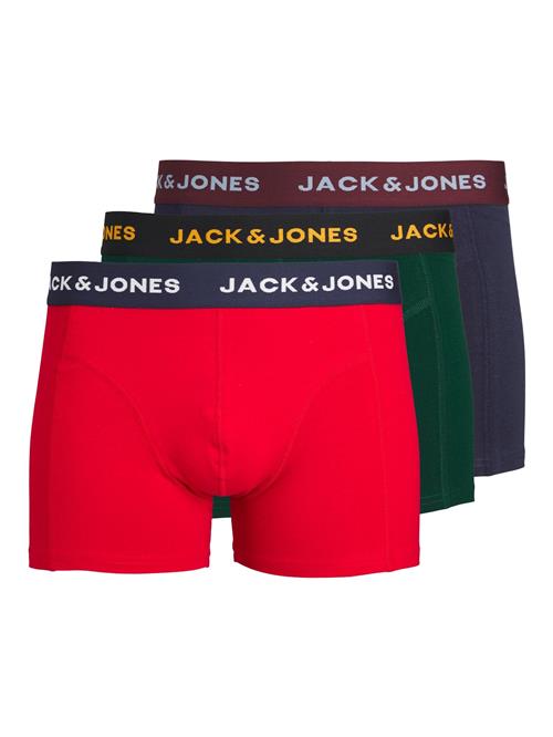 JACK & JONES Boksershorts 'JWHJAMES'  mørkeblå / mørkegrøn / knaldrød / hvid