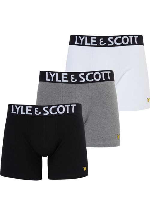 Lyle & Scott Boksershorts  grå-meleret / sort / hvid