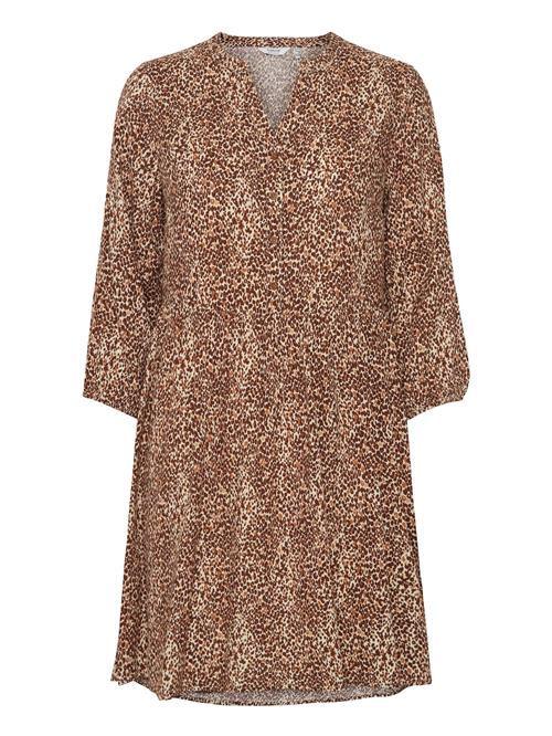 b.young Blusekjole 'Joella'  karamel / cognac / hvid