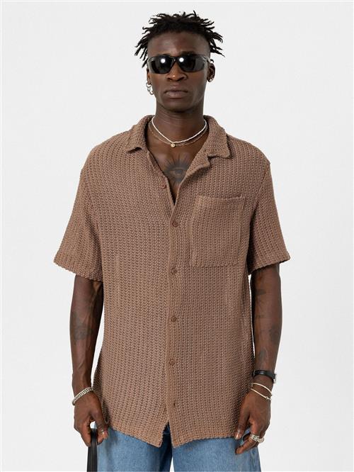 VAMOS CLO Skjorte  brun