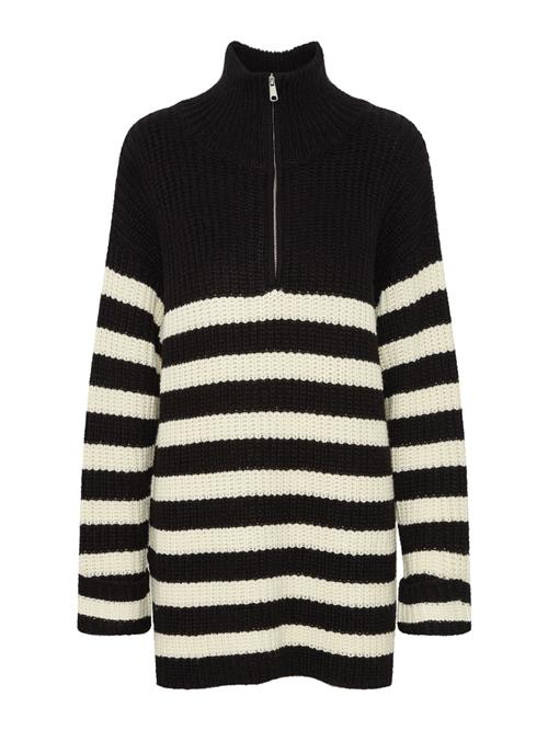 ICHI Pullover 'BARISA'  sort / hvid