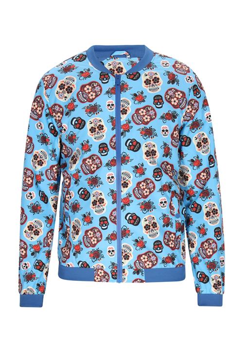 OCY Overgangsjakke  lyseblå / rød / sort / offwhite